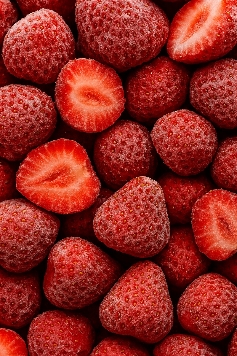 Frozen strawberries